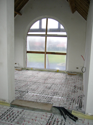 Vloerverwarming of wandverwarming